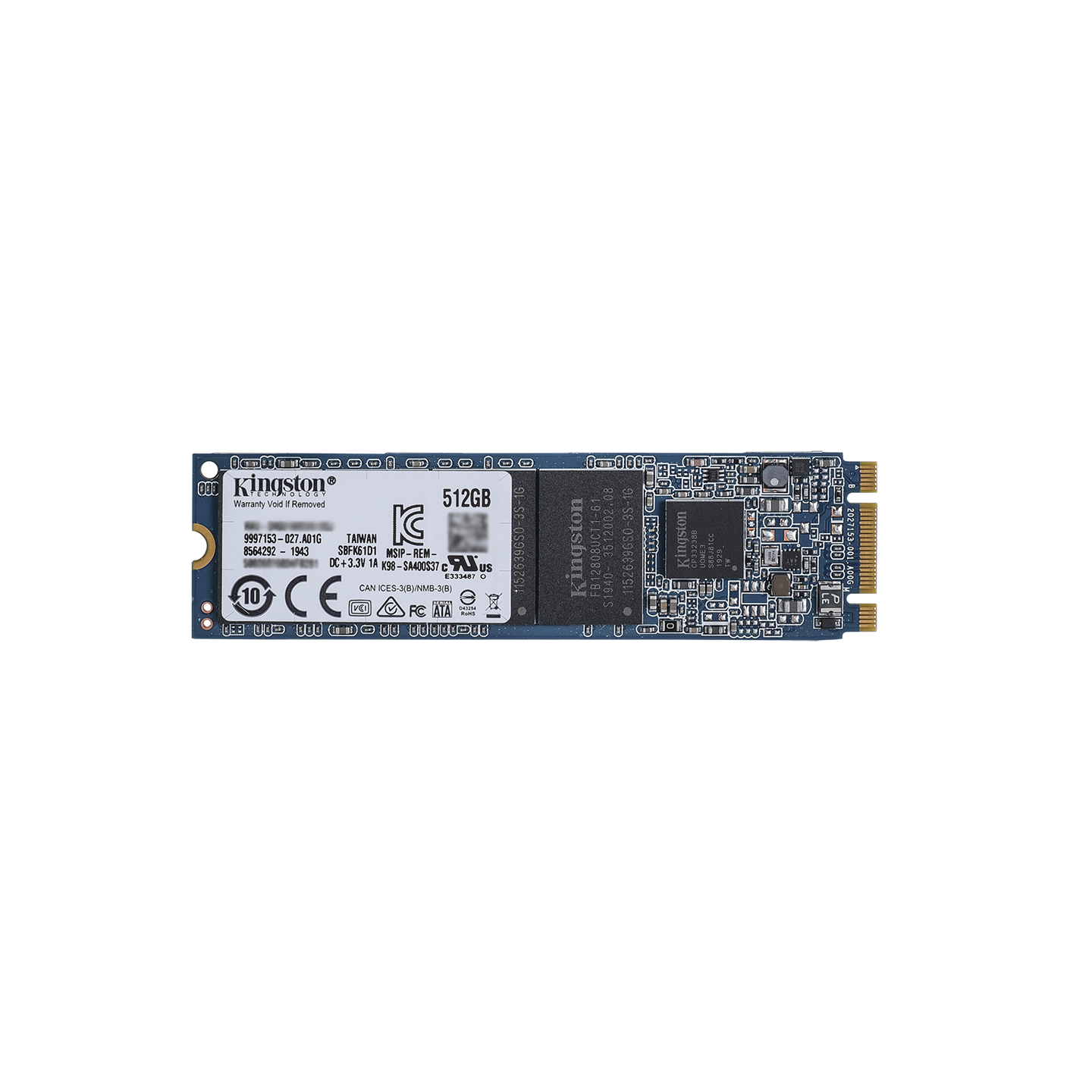 终端SSD固态硬盘，512GB，M.2 SATA接口，金士顿Kingston，RBU-SNS8180S3/512GJ，V-57160096-100
