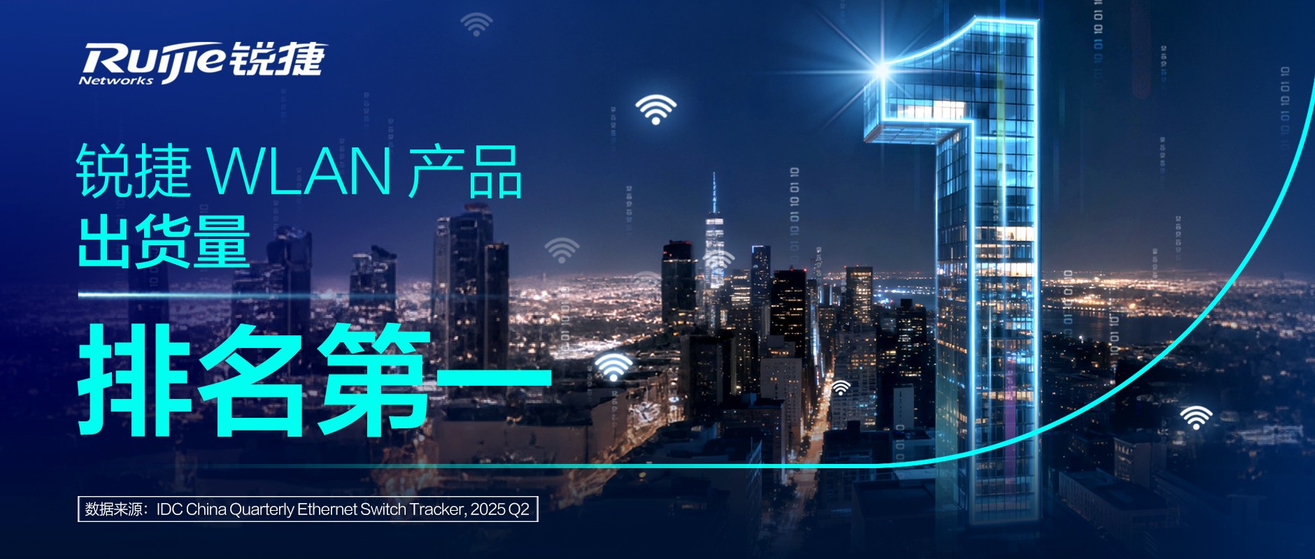 锐捷WLAN产品出货量第一，磐石无线覆盖千行百业