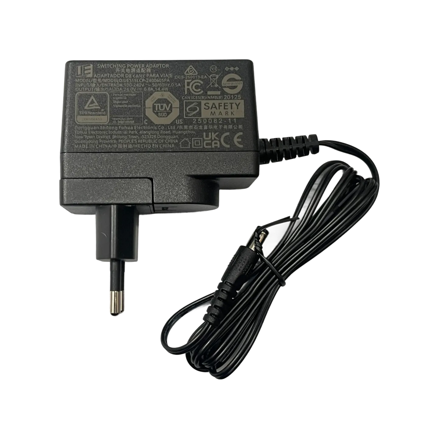 插墙式适配器,14.4W(24V/0.6A)线长1.5M,DC头,UES15LCP-240060SPA,V-43100009-120