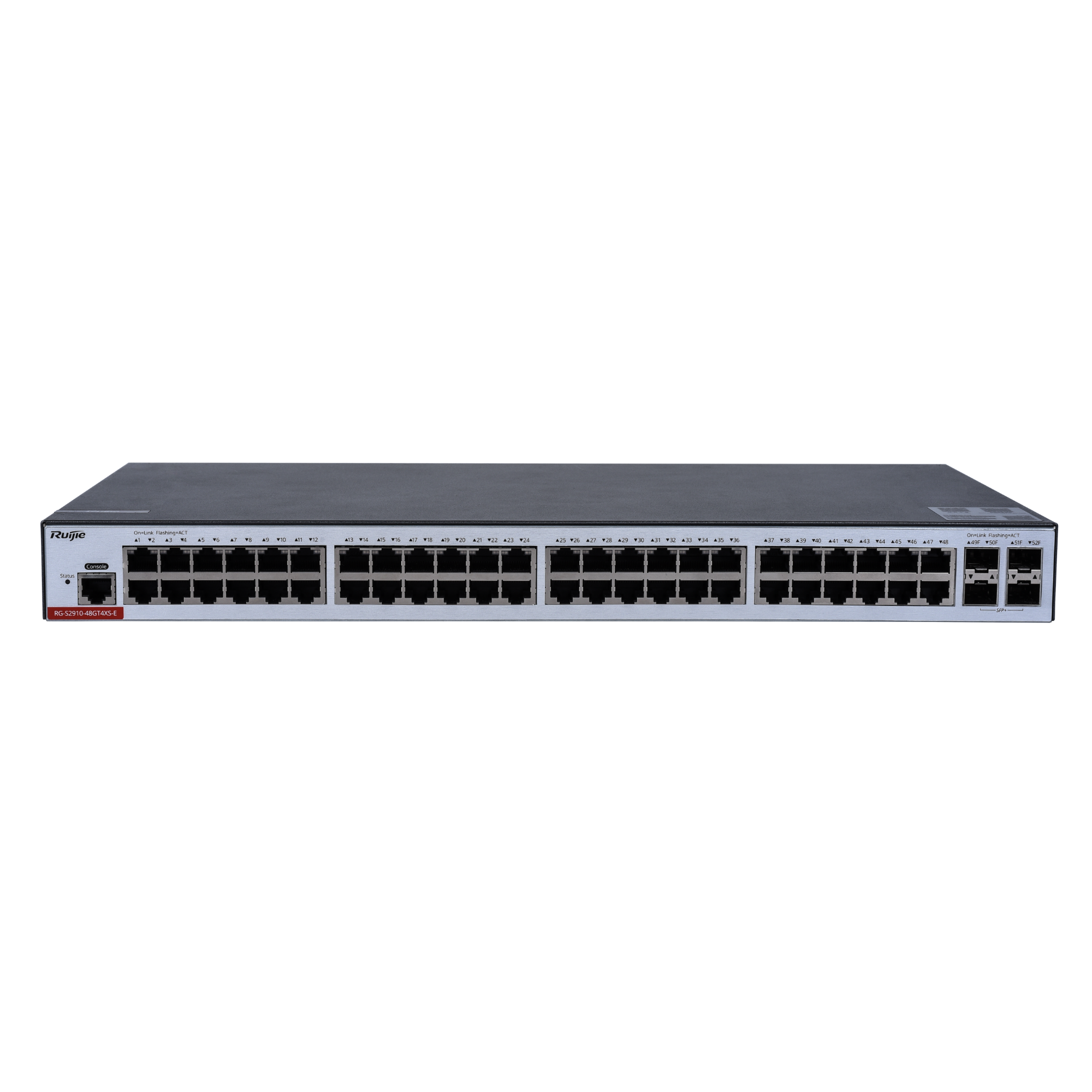 【非全新件】千兆接入RG-S2910-48GT4XS-E V-01010385-160
