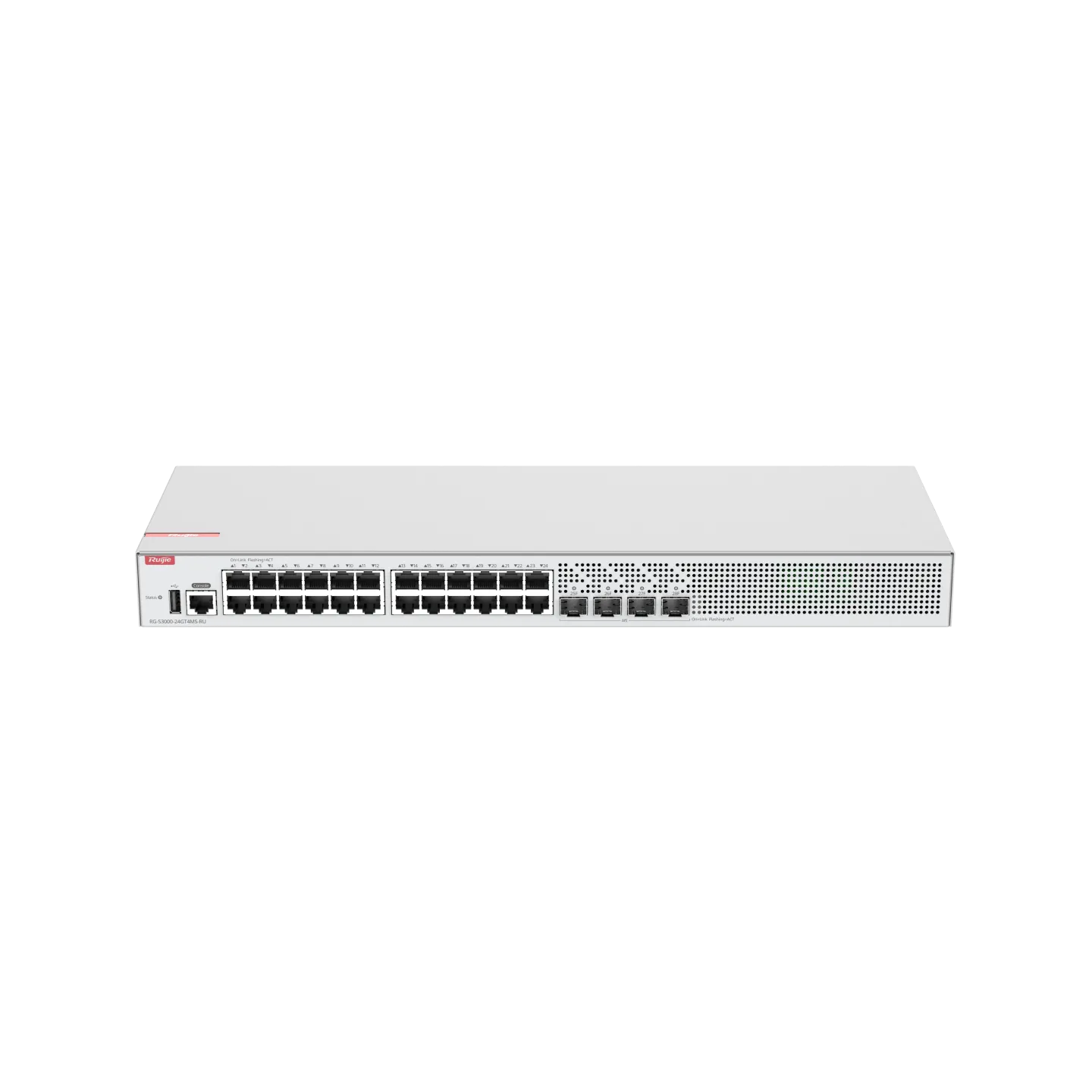 【非全新件】一机一网,RG-S3000-24GT4MS-RU V-01019G4W-110