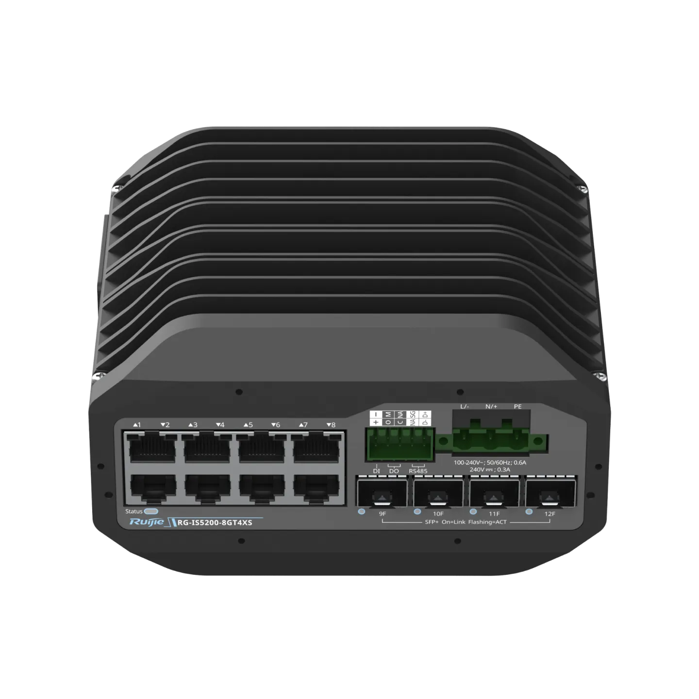 【非全新件】工业交换机,RG-IS5200-8GT4XS V-01019E61-100