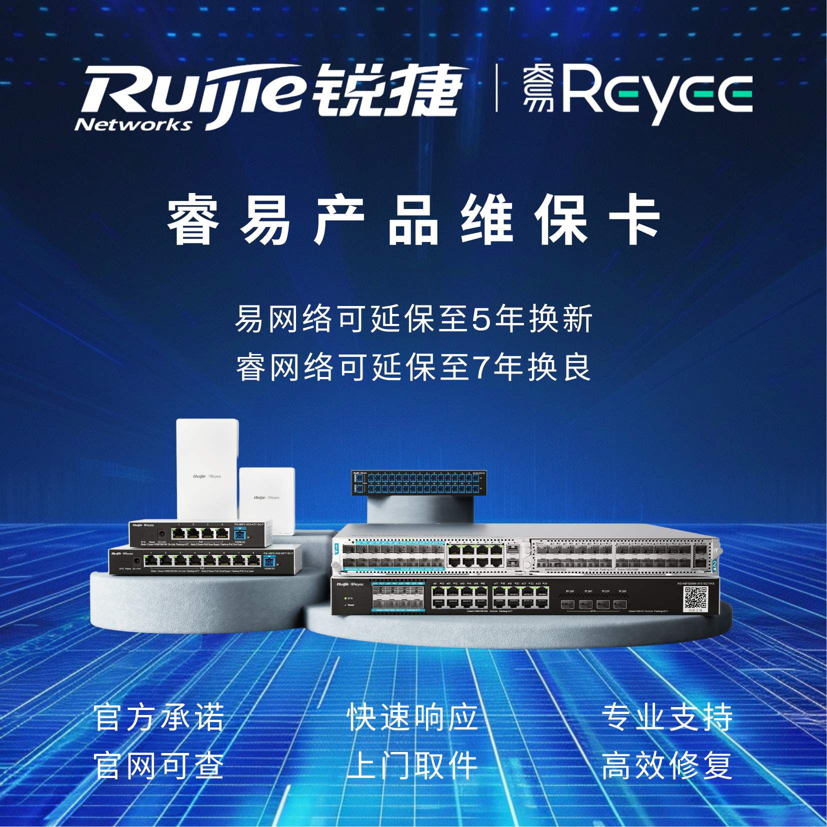 服务RG-Base睿易5类基础服务保卡